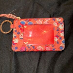 Vera Bradley Floral Key & Card Holder - Red and Blue